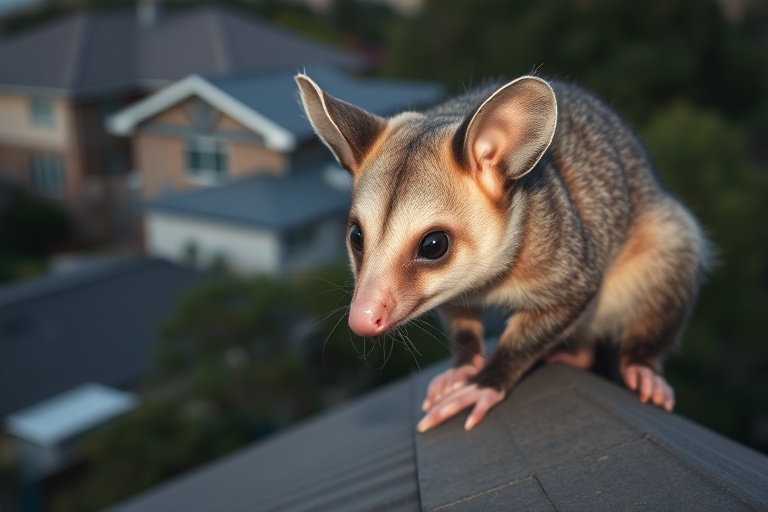 Possum in Thornbury residential area